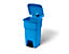 Pedal-Abfallsammler aus Kunststoff - Volumen 60 l, blau