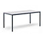 Table polyvalente, h x l 720 x 800 mm - longueur 1600 mm - plateau gris clair, piétement brun gris