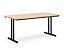 Table pliante à plateau extra-large - hauteur 720 mm - 1200 x 800 mm, piétement gris clair, plateau gris clair