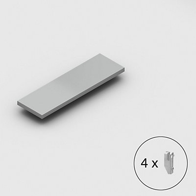 Tablette pour rayonnage emboîtable - modèle mi-lourd - largeur x profondeur 1000 x 300 mm