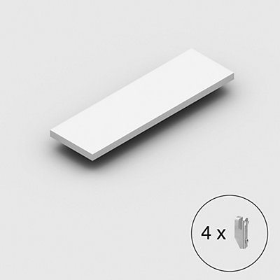 Tablette pour rayonnage emboîtable, RAL 7035 - modèle léger - largeur x profondeur 1000 x 300 mm
