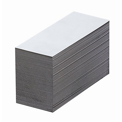 Magnet-Lagerschilder - weiß - HxB 10 x 80 mm, VE 100 Stk