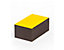 Magnet-Lagerschilder - gelb - HxB 10 x 80 mm, VE 100 Stk