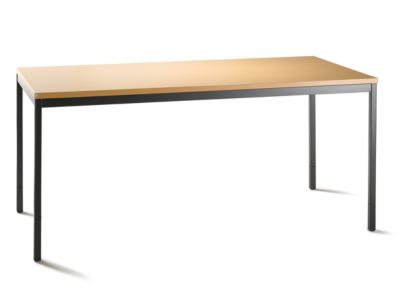 Schreibtisch, höhenverstellbar - BxT 1600 x 800 mm, 2 Unterschränke möglich, Buche-Dekor