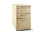 Standcontainer - 1 Utensilienschub, 2 Materialschübe, 1 Hängeregistratur, Dekor Ahorn
