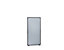 Cloison - plastique, cadre gris ardoise - gris argent, h x l 1300 x 650 mm