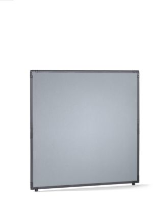 Cloison - feutre, cadre gris ardoise - gris argent, h x l 1300 x 650 mm