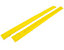 Rampe d'accès, jaune - en caoutchouc-nitrile, longueur 900 mm - avec évidements