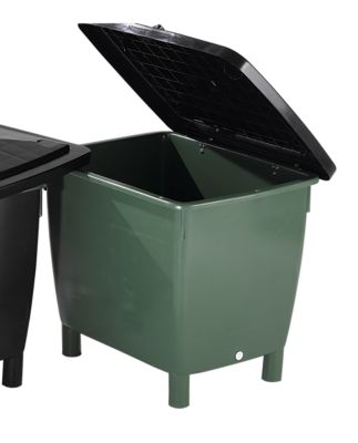 Rechteckbehälter - mit anscharniertem Deckel | certeo.de