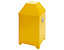 Abfallbehälter, mit 2 Einwurfklappen, gelb 