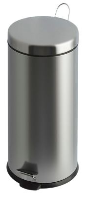 Abfalleimer | Mit Fußpedal | Volumen 30 l | Weiß