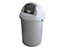 Collecteur de déchets à couvercle rabattable, plastique, capacité 60 l