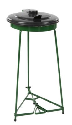 Image of Abfallsackständer mit Pedal mit Kunststoffdeckel für Sackinhalt 110 l