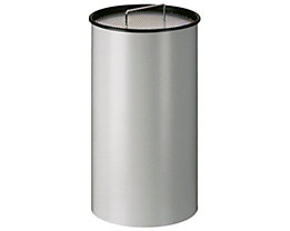 Aschbehälter Aschesammler Feuerhemmender Ascher selbstlöschend Volumen Innenbehälter 15 Liter Sicherheits-Standascher aus Kunststoff grau 