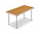 Tables pliantes - 4 pieds - 1200 x 800 mm, piétement anthracite, plateau gris clair