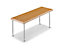 Tables pliantes - 4 pieds - 1200 x 800 mm, piétement anthracite, plateau gris clair