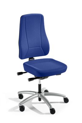 Prosedia Siège de bureau ergonomique, mécanisme synchrone, assise galbée - hauteur dossier 660 mm - gris
