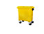 SSI Schäfer Kunststoff-Großmüllbehälter, nach DIN EN 840 - Volumen 660 l - gelb
