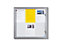EUROKRAFTpro Vitrine d'affichage à porte battante - l x h x p ext. 960 x 1005 x 33 mm - fond métallique