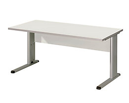 CLEARLINE Bureau à piétement en L - h x l x p 720 x 1600 x 800 mm