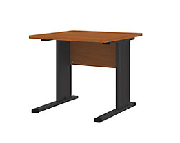 CORINNA Bureau à piétement en L - h x l x p 720 x 800 x 800 mm