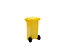 EUROKRAFT Conteneur à déchets en plastique conforme à la norme DIN EN 840 - capacité 120 l, h x l x p 933 x 482 x 552 mm - bleu, 5 pièces et +