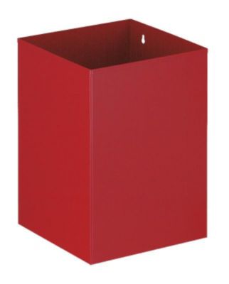 Image of Papierkorb quadratisch Inhalt 21 l rot