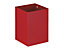 Papierkorb, quadratisch, Inhalt 21 l, rot 