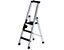 Stufen-Stehleiter - einseitig begehbar, rutschhemmend, belastbar