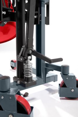 Fasshebe- und Kippgerät, Tragfähigkeit 400 kg, LxBxH 1220 x 1100 x 1950 mm 