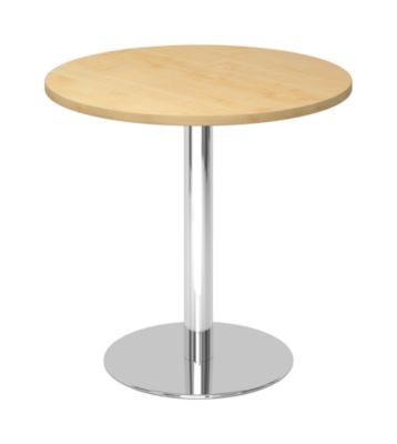 HAMMERBACHER Besprechungstisch, Ø 800 mm - Gestell verchromt