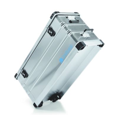 Aluminium-Mobilbox, Inhalt 120 l, Außenmaß LxBxH 960 x 400 x 455 mm 