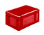 EURO-Behälter | Wände und Boden geschlossen | LxBxH 300 x 200 x 145 mm | Rot | VE 5 Stk