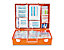 Coffret de premiers secours DIN 13169 - orange sécurité, h x l x p 300 x 400 x 150 mm - sans contenu