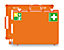 Erste-Hilfe-Koffer nach DIN 13169 - signalorange, HxBxT 300 x 400 x 150 mm - ohne Inhalt
