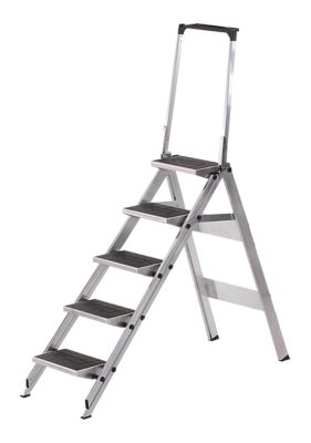 WAKÜ Alu-Klapptreppe - Stufen Alu mit PVC-Belag - ohne Sicherheitsbügel, 2 Stufen
