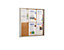 EUROKRAFTpro Infokasten für Innen - Korkrückwand - 1 DIN A4-Blatt, HxB 350 x 271 mm, ab 5 Stk