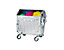 Müllgroßbehälter, verzinkt - Volumen 1100 l - mit Kindersicherung, fahrbar, ab 5 Stk