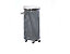 Support pour sacs-poubelle mobile à pédale, en inox - Ø couvercle 410 mm - pour 1 sac de 120 l