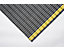 Tapis industriel antidérapant, rouleau de 10 m noir-jaune, largeur 600 mm