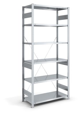 EUROKRAFT Lager-Steckregal, verzinkt, Bauart mittelschwer - Regalhöhe