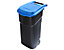Rothopro Poubelle de tri en plastique - capacité 100 l, mobile - couvercle bleu, 5 pièces et +