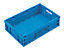 WALTHER Faltbox aus Polypropylen - Inhalt 33 l, ohne Deckel - blau