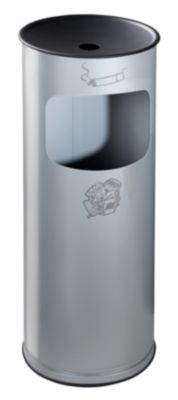 VAR Sicherheits-Kombiascher, Stahlblech - Höhe 610 mm, Abfallvolumen 17 l - enzianblau