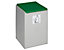 VAR Wertstoff-Trenn- und Sammelbehälter - als Einzelbehälter - für 40 l, Breite 250 mm, grün, ähnlich RAL 6001