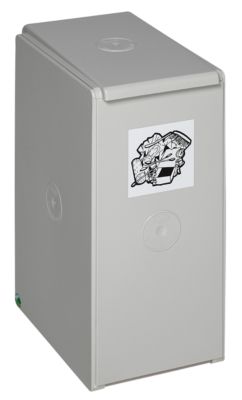 VAR Wertstoff-Trenn- und Sammelbehälter - als Einzelbehälter - für 40 l, Breite 250 mm, grün, ähnlich RAL 6001