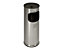 Edelstahl-Standascher mit Abfallbehälter - Höhe 610 mm - Abfallvolumen 17 l