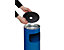 VAR Sicherheits-Kombiascher, Stahlblech - Höhe 610 mm, Abfallvolumen 17 l - enzianblau