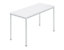 Tables rectangulaires, tube carré, 1200 x 600 mm blanc / gris