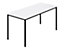 Tables rectangulaires, tube carré, 1400 x 700 mm gris / anthracite